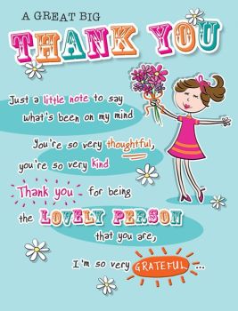 A Great Big Thank You - Card