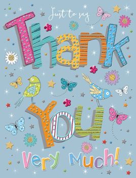 Just To Say Thank You Very Much! - Handmade Card