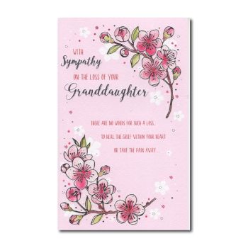 With Sympathy On The Loss Of Your Granddaughter - Card