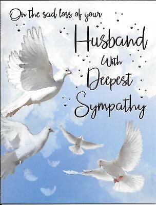The Sad Loss Of Your Husband With Deepest Sympathy - Card