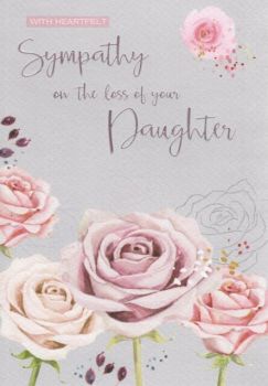 With Heartfelt Sympathy On The Loss Of Your Daughter - Card