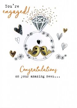 You're Engaged! Congratulations On Your Amazing News ... - Card