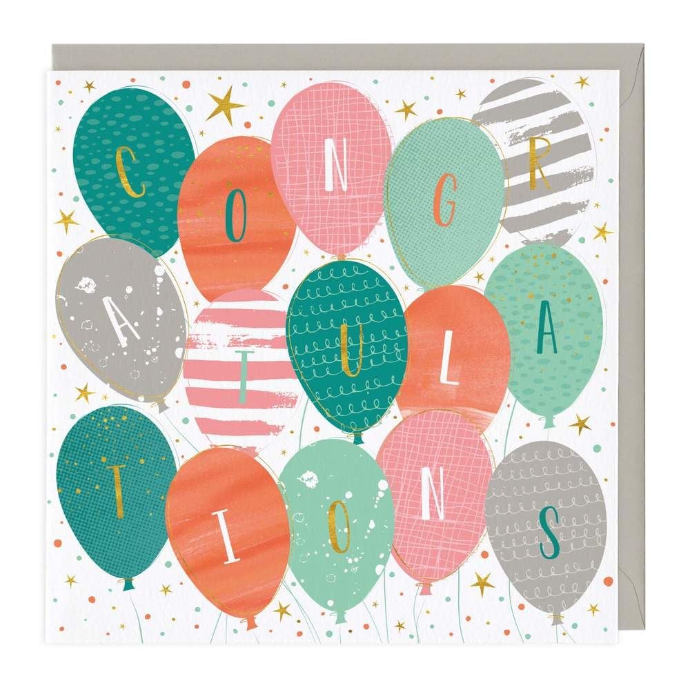 Congratulations - Balloons Card