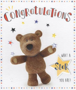 Congratulations What A Star You Are! - Card