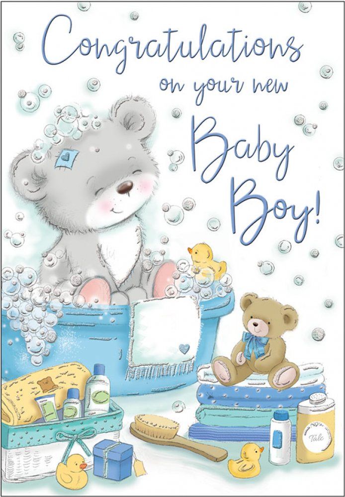 Congratulations On Your New Baby Boy! - Card