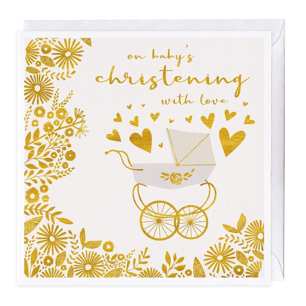 On Baby's Christening With Love - Card