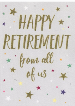 Happy Retirement From All Of Us - Large Card