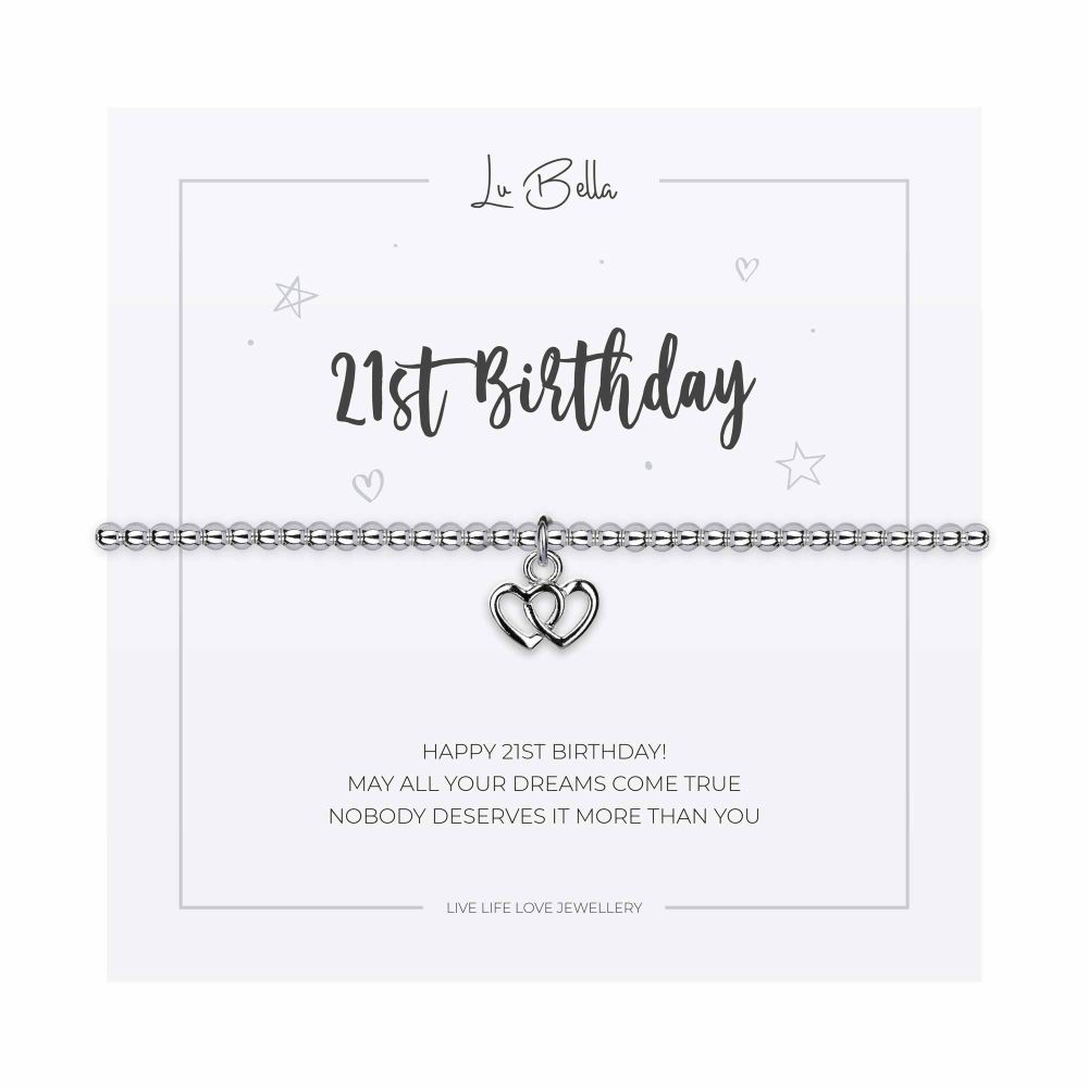   Happy 21st Birthday Charm Bracelet