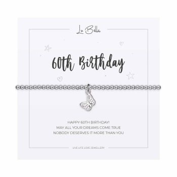    Happy 60th Birthday Charm Bracelet