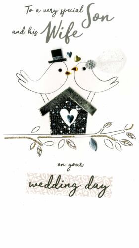 To A Very Special Son And His Wife On Your Wedding Day - Card