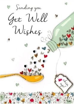 Sending You Get Well Wishes - Handmade Card