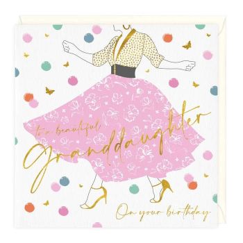    To A Beautiful Granddaughter Birthday - Card
