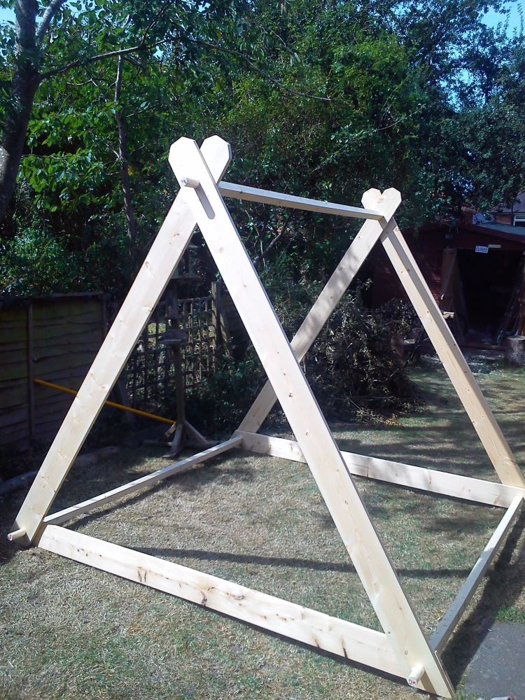 A frame tent 2 man wooden frame 