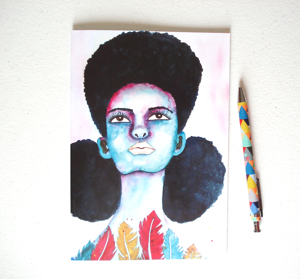 African American Illustrated Notebook - 'Still Rising'