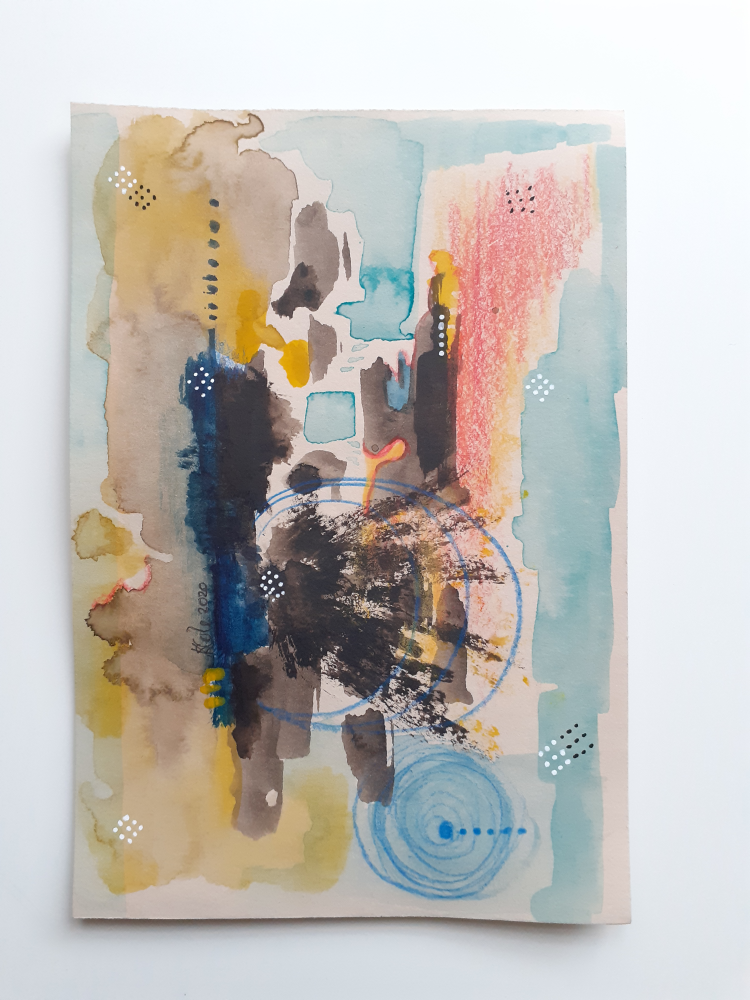 Radial Original Mixed Media Abstract Art