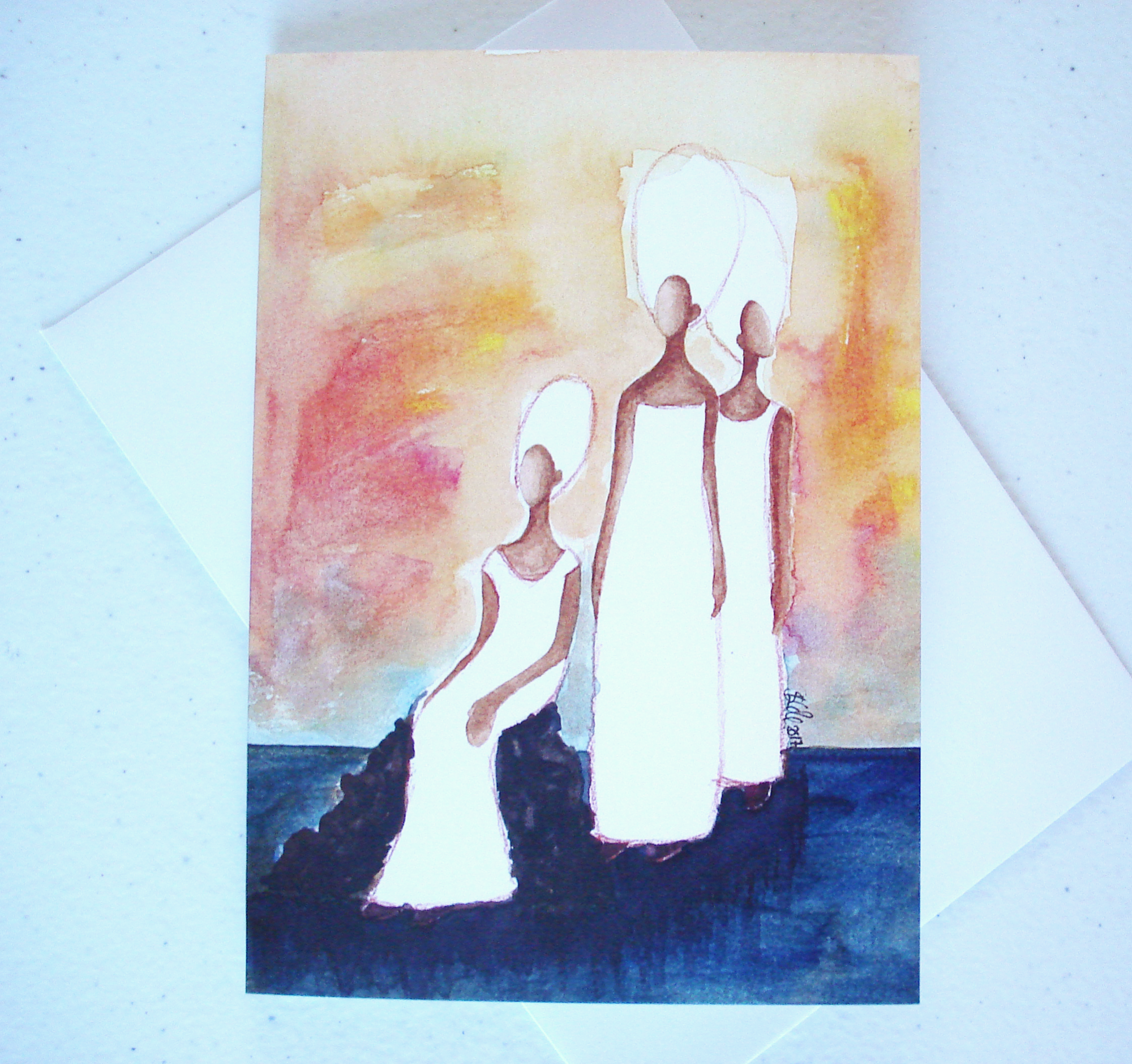 Watch Women Greeting Card by Stacey-Ann Cole