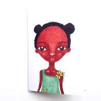 'Rosie Girl' Little Black Girl Greeting Card | Black Birthday Card UK