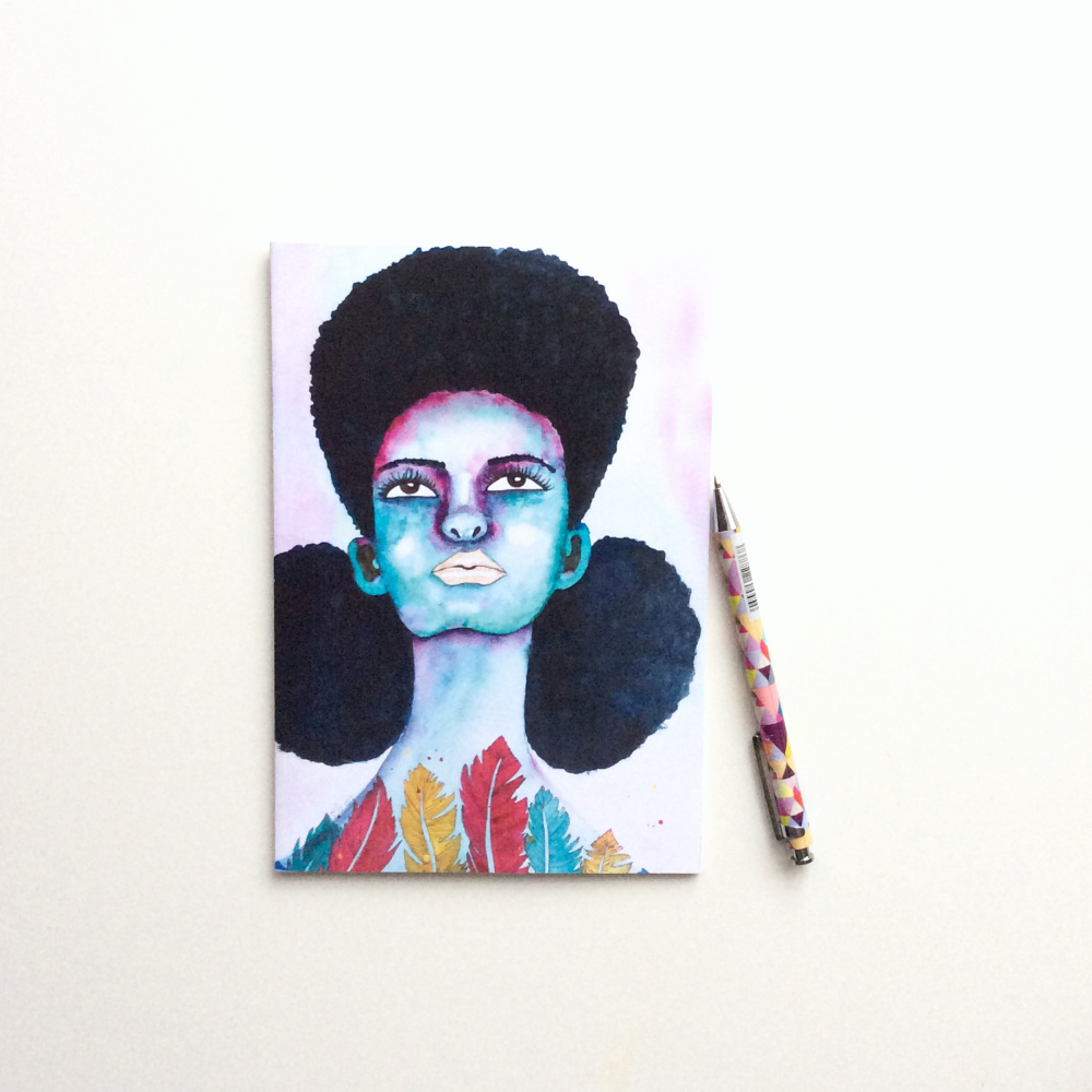 'Still Rising' | Afrocentric Notebook | Black Women's Gift | Illustrated Notebook