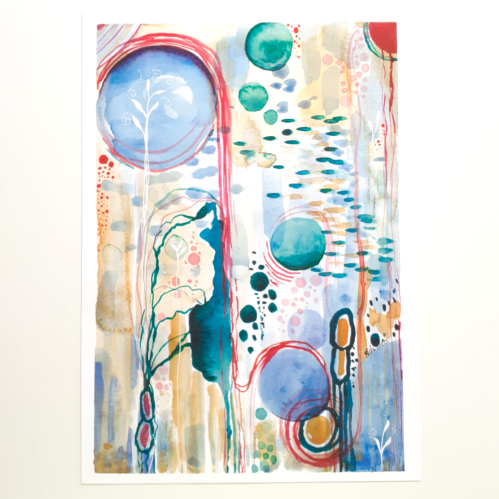 ‘New Life’ Abstract Fine Art Giclèe Print A4 | Unframed