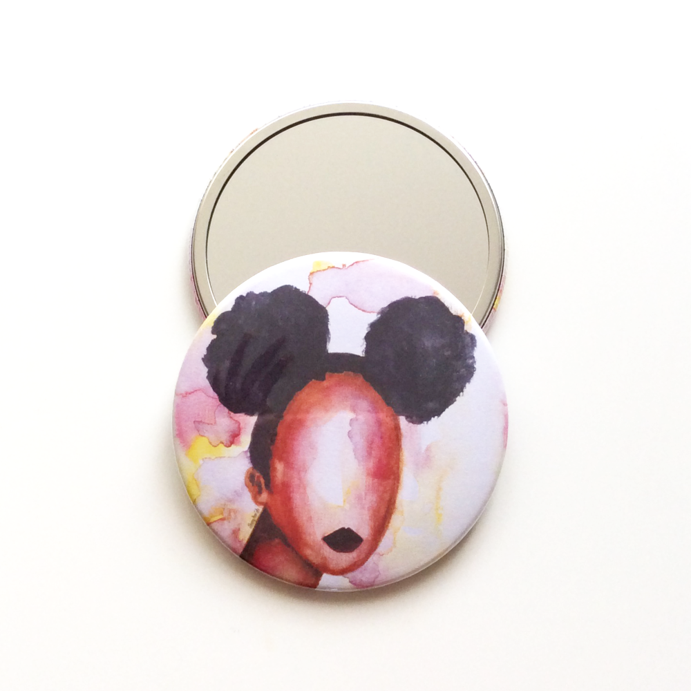 'Self Love' Pocket Mirror | Black Art & Gifts | 76mm