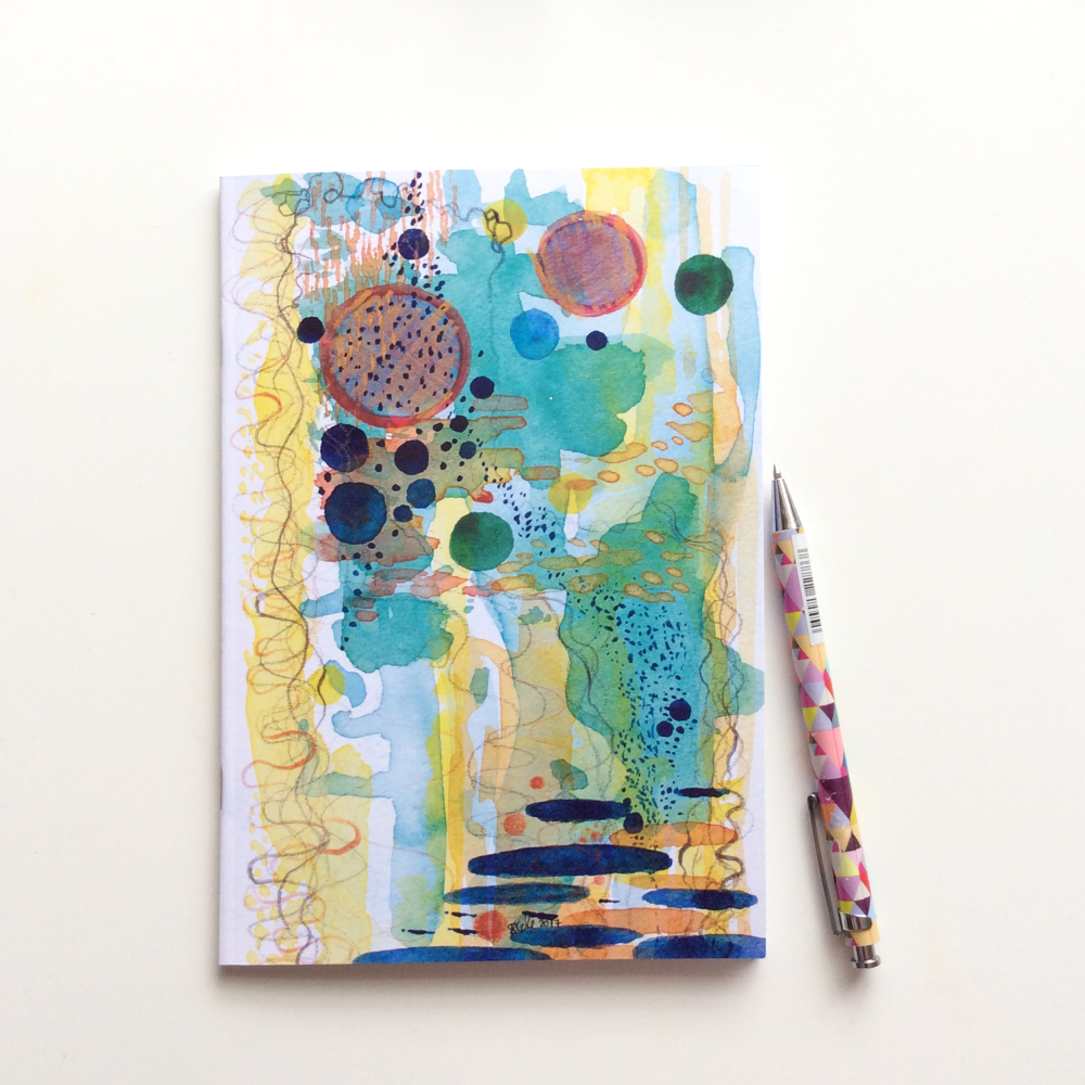 'Tide Pool' | Watercolour Abstract Notebook | Self Care Gift