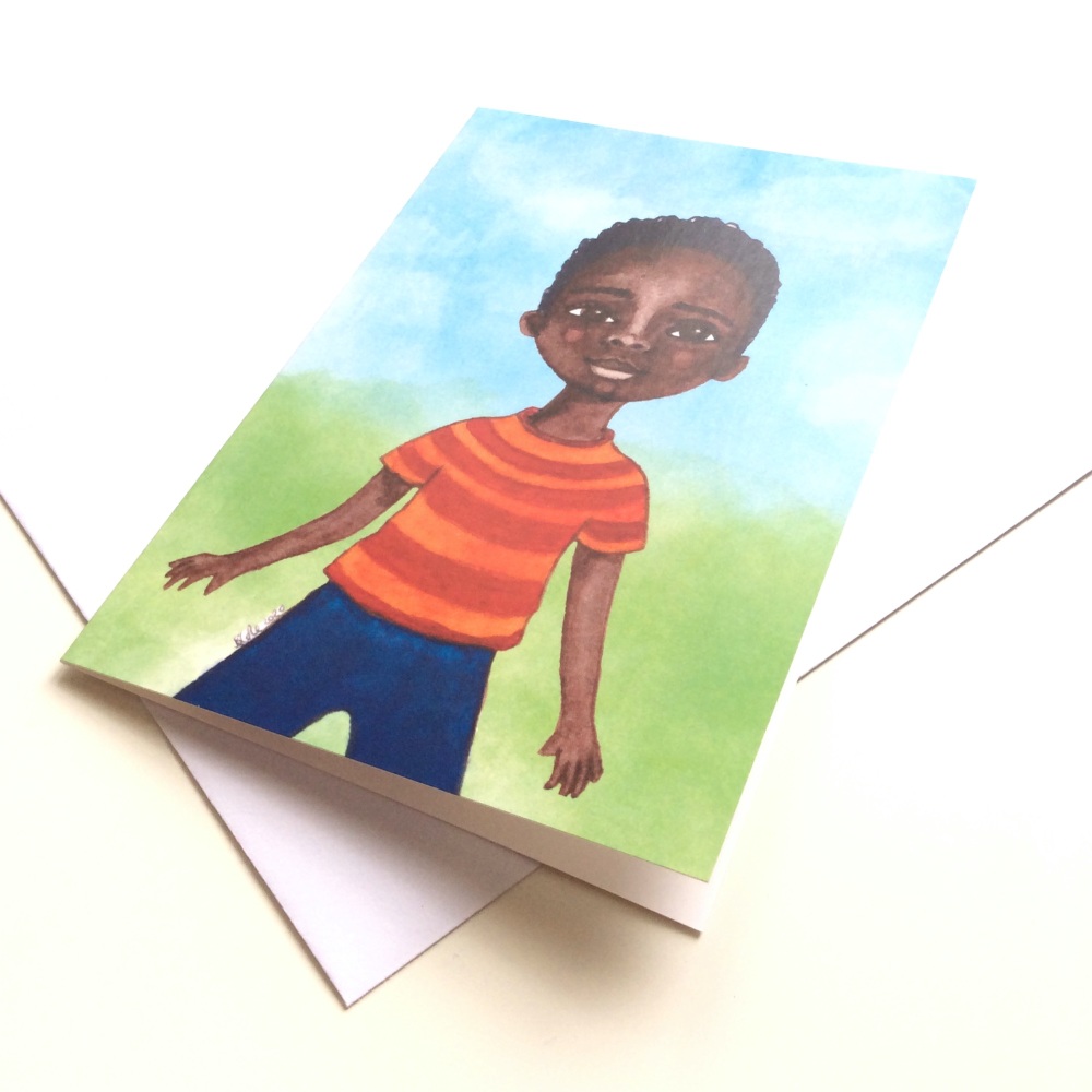 'Our Future' | Black Boy Joy | Card for Little Black Boys | Birthdays | Son | Nephew | Blank Inside