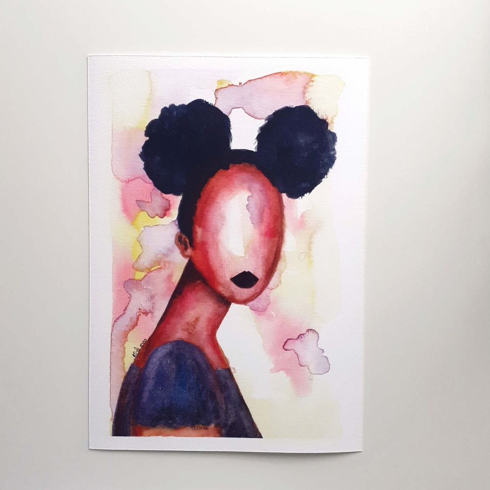 'Self Love' Black Artwork Print | Wall Art & Home Decor UK  | A4 Size | Approx. 11.7" x 8.3" | Unframed