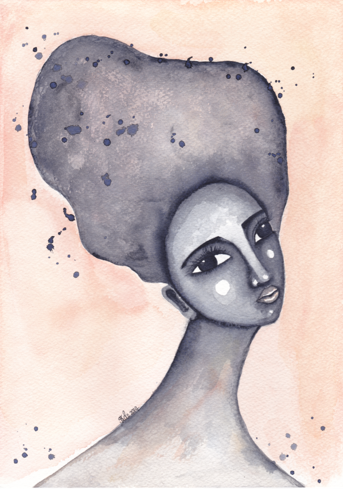 'Yearning' Original Watercolour Painting Approx. 8.3" x 11.7"