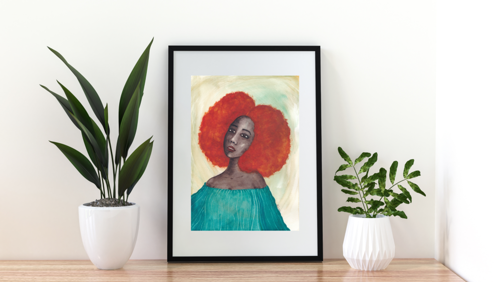 'New Dawn' | Original Watercolour Painting | African American Art | Approx. 8.3" x 11.7"