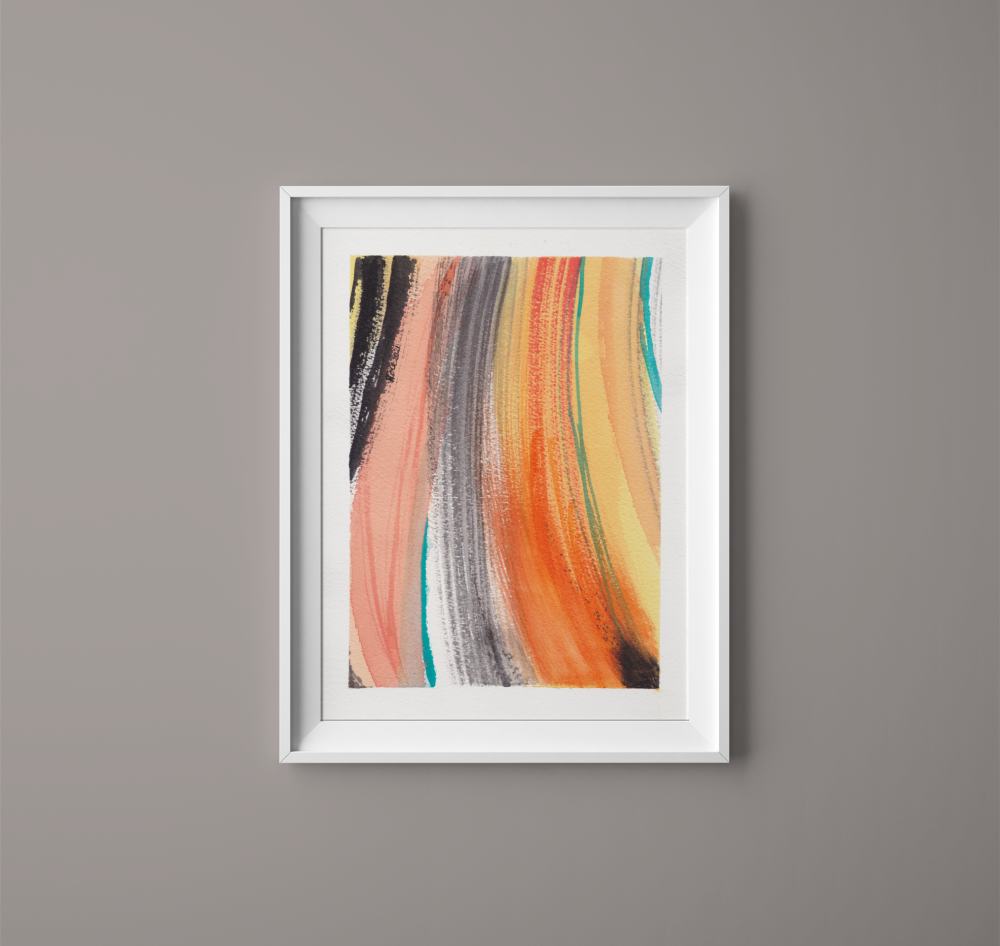 Speedway 3 - Original Abstract Watercolour Painting 6