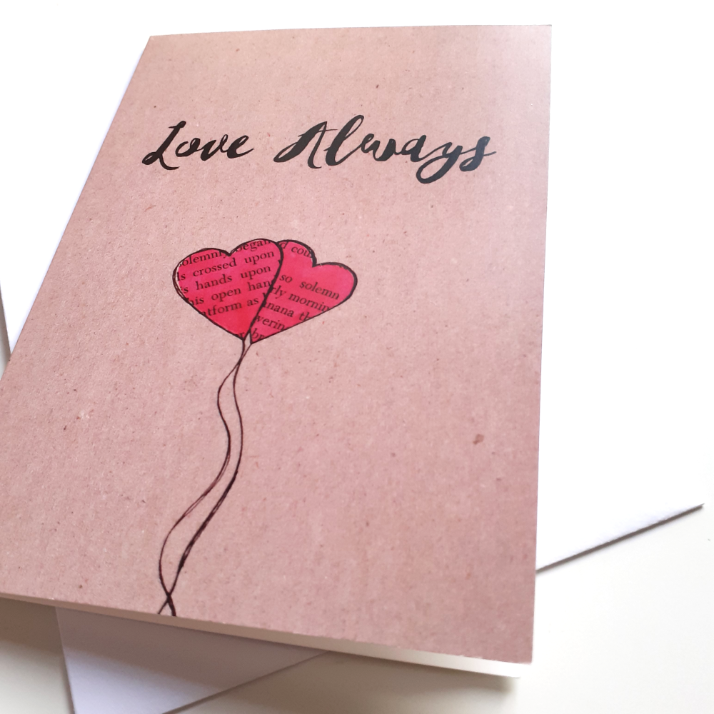 'Love Always' Valentine's Day Greeting Card | Couples Greeting Card | Engagement | Anniversary | Wedding