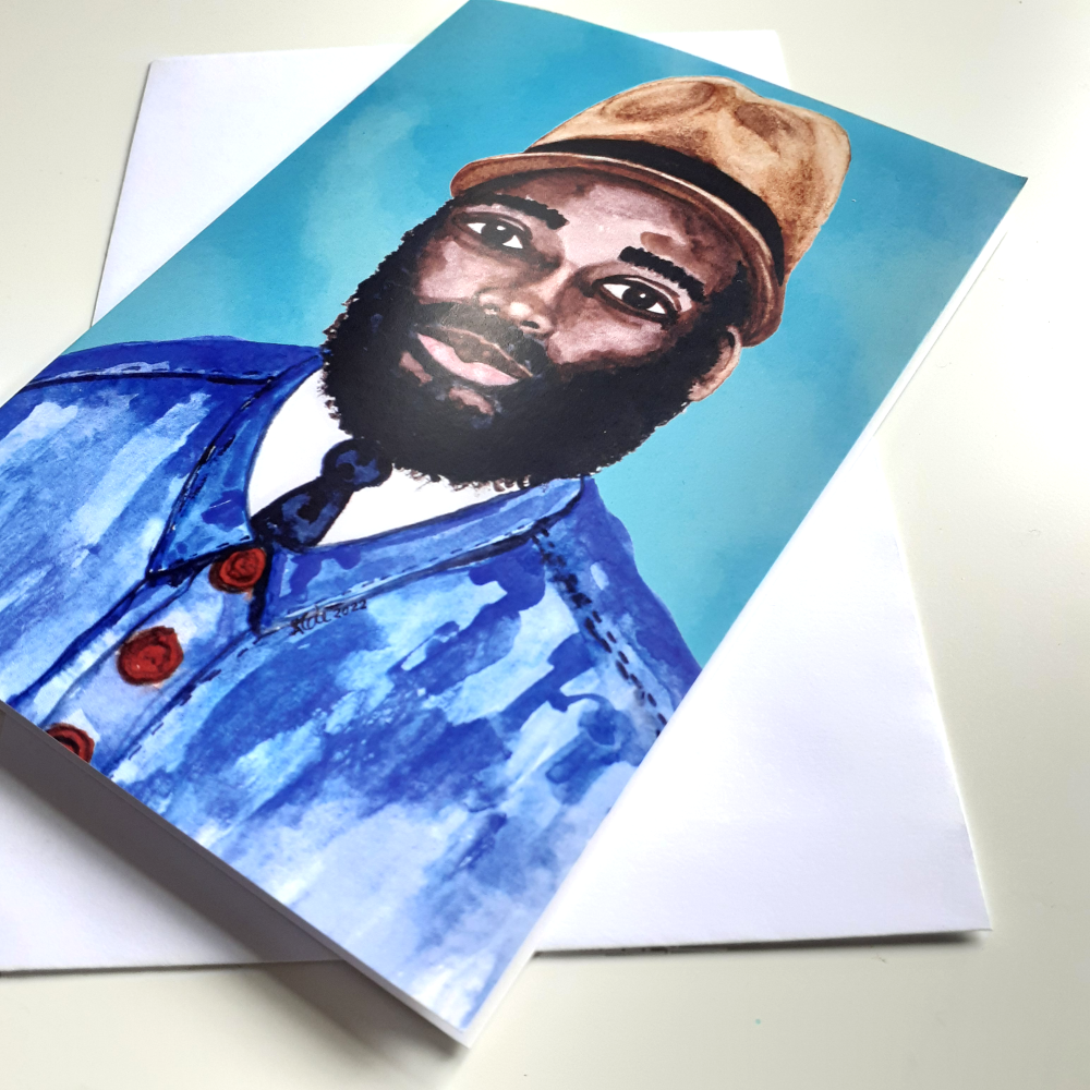 'Beyond Compare' Black Male Greeting Card | Father's Day | Brother | Uncle | Birthday Card