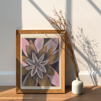 blooms-from-the-concrete-original-art-mockup