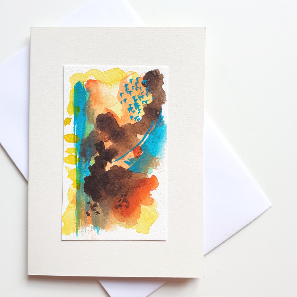 Original Art Card 2 | Watercolour Abstract Art | Artist's Greeting Cards for Sale