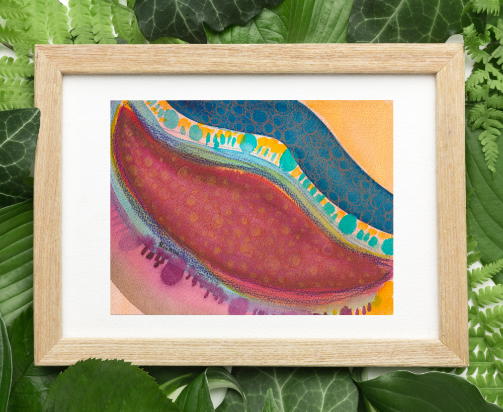 'Seed Pod' Original Abstract Watercolour Painting | Approx. 9.18