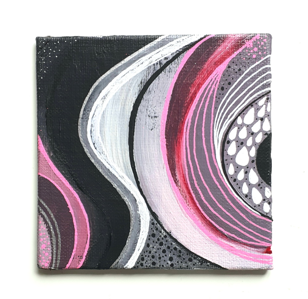 'Kiwi' Original Acrylic Painting on Canvas Panel | Part of the 'Abstract Fr