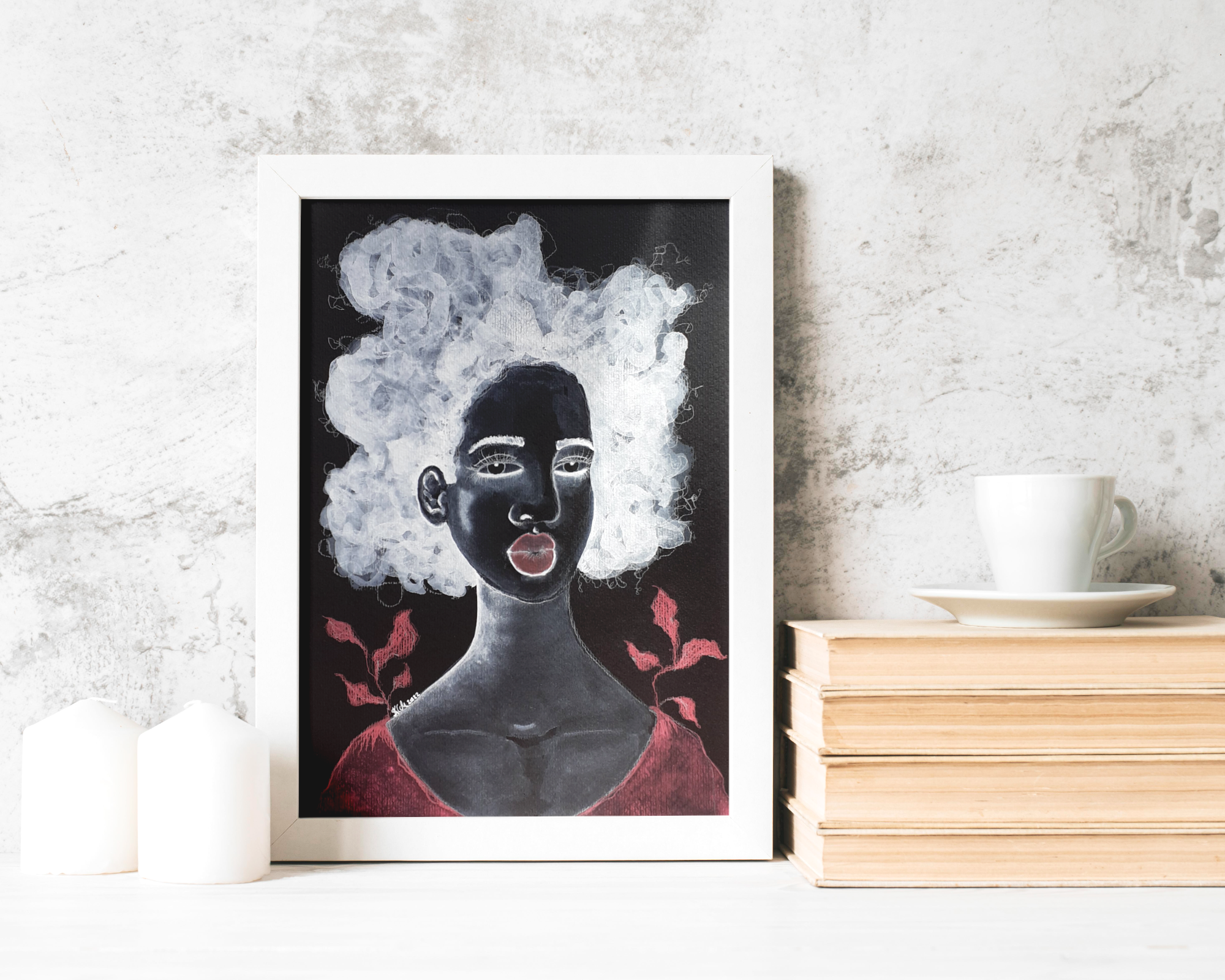 'Lilliana' Original Watercolour Painting by Black Artist Stacey-Ann Cole