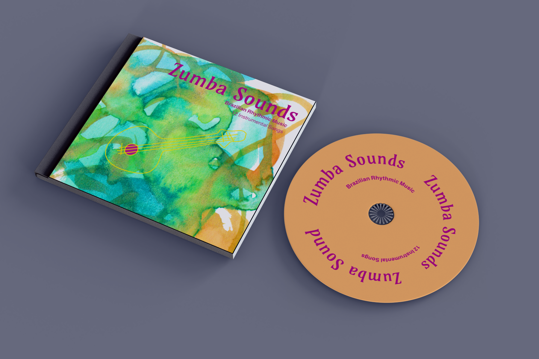 Fictional Music CD Mockup Design