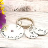 Personalised Mummy Keyring - This ... Is Loved By or Belongs To
