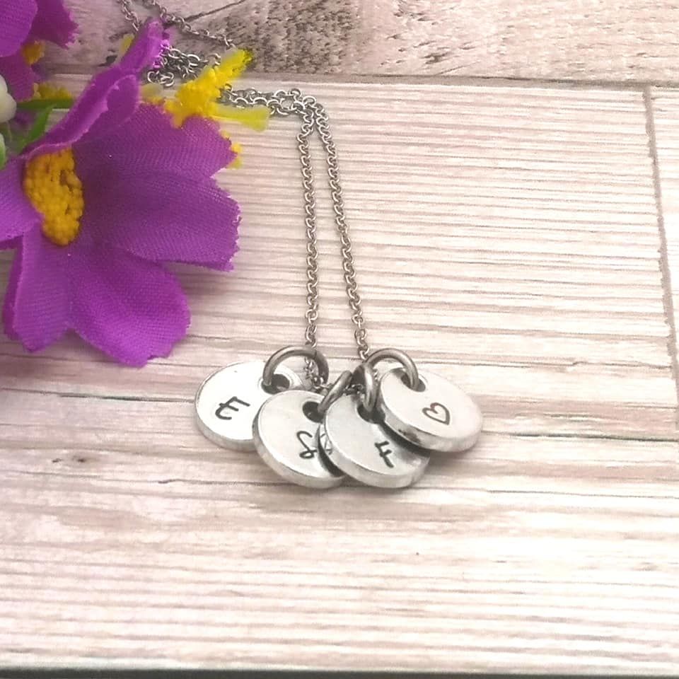 Personalised Charm Necklace | Initials Necklace For Women | Gift For Mum | Gift For Bride | Sister Jewellery | Children's Initial | Monogram 