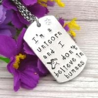 I'm A Unicorn And I Don't Believe In Humans Necklace