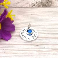 Tanzanite Boobies Breastfeeding Award Charm - 4 Years