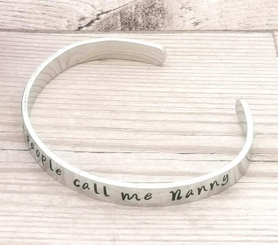 My Favourite People Call Me Nanny Bracelet | Gift For Grandma With Grandchi