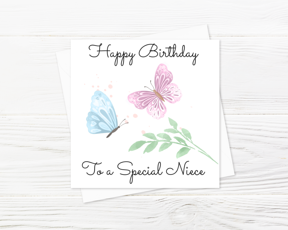 Happy Birthday To A Special Niece - Greeting Card