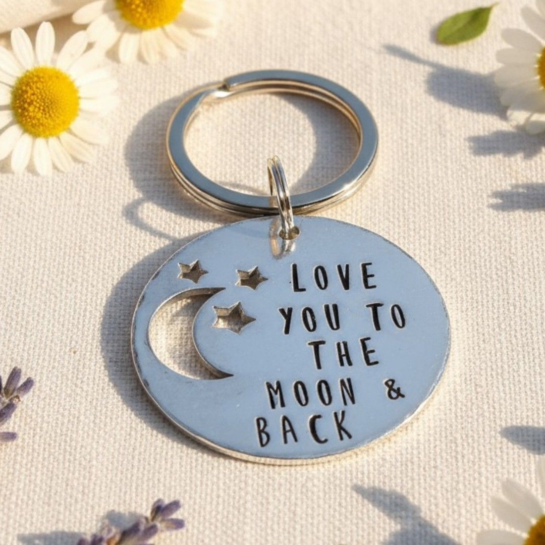 Love You To The Moon & Back Keyring – Meaningful Keepsake Gift