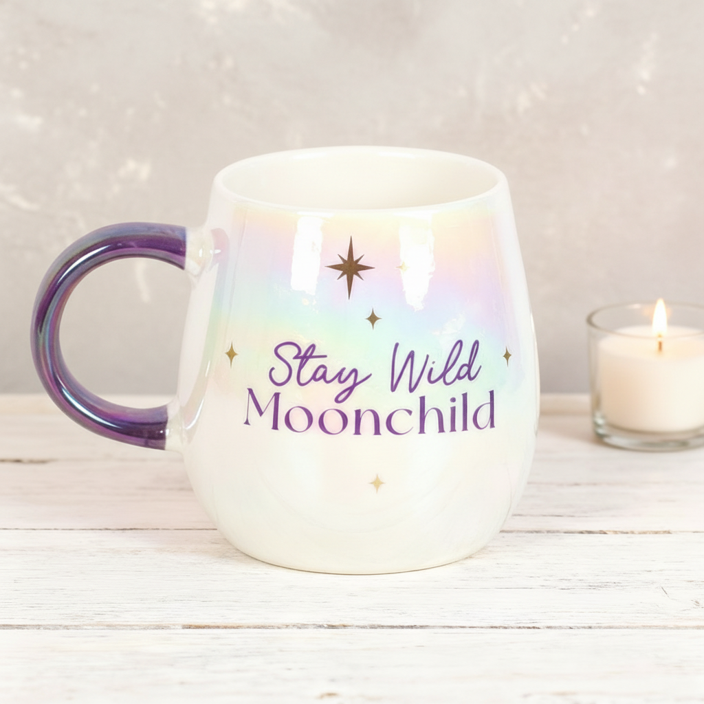 Moonchild Mug &ndash; &ldquo;Stay Wild Moonchild&rdquo; Inspirational Quote