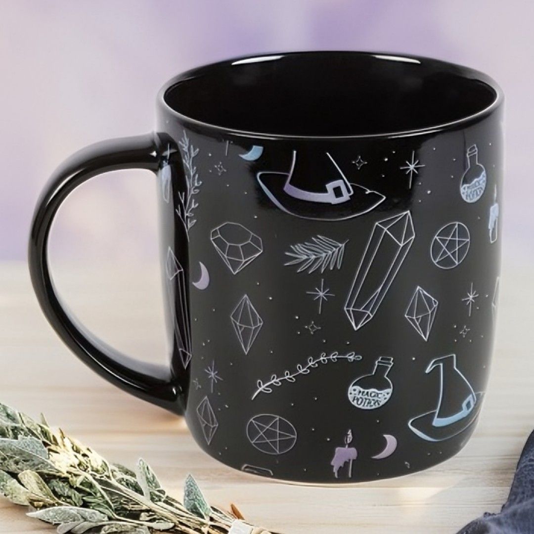 Midnight Magic Mug &ndash; Witchy Symbols Design