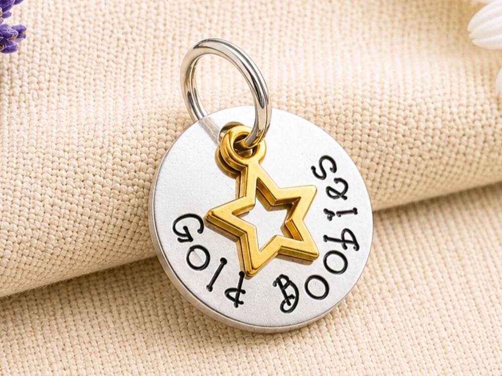 1 Year Breastfeeding Milestone Charm &ndash; Gold Boobies
