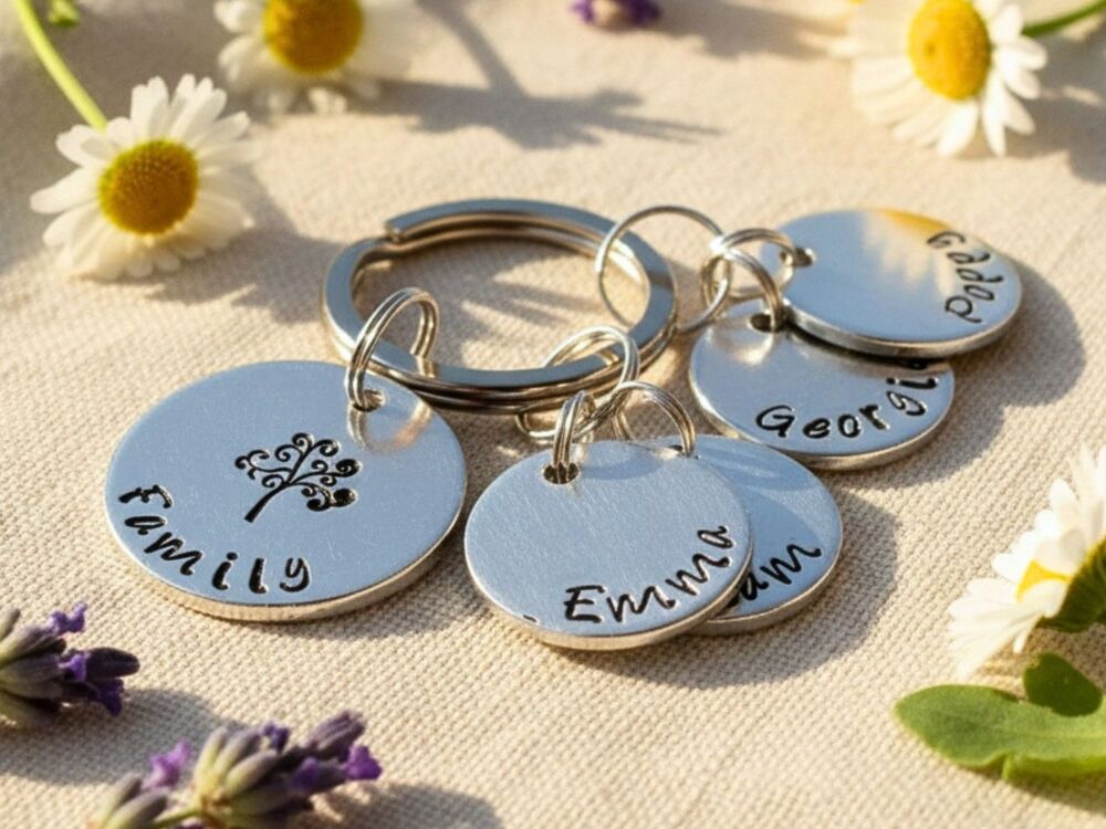 Personalised Family Tree Keyring