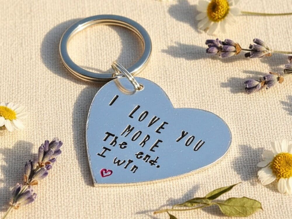I Love You More Keyring